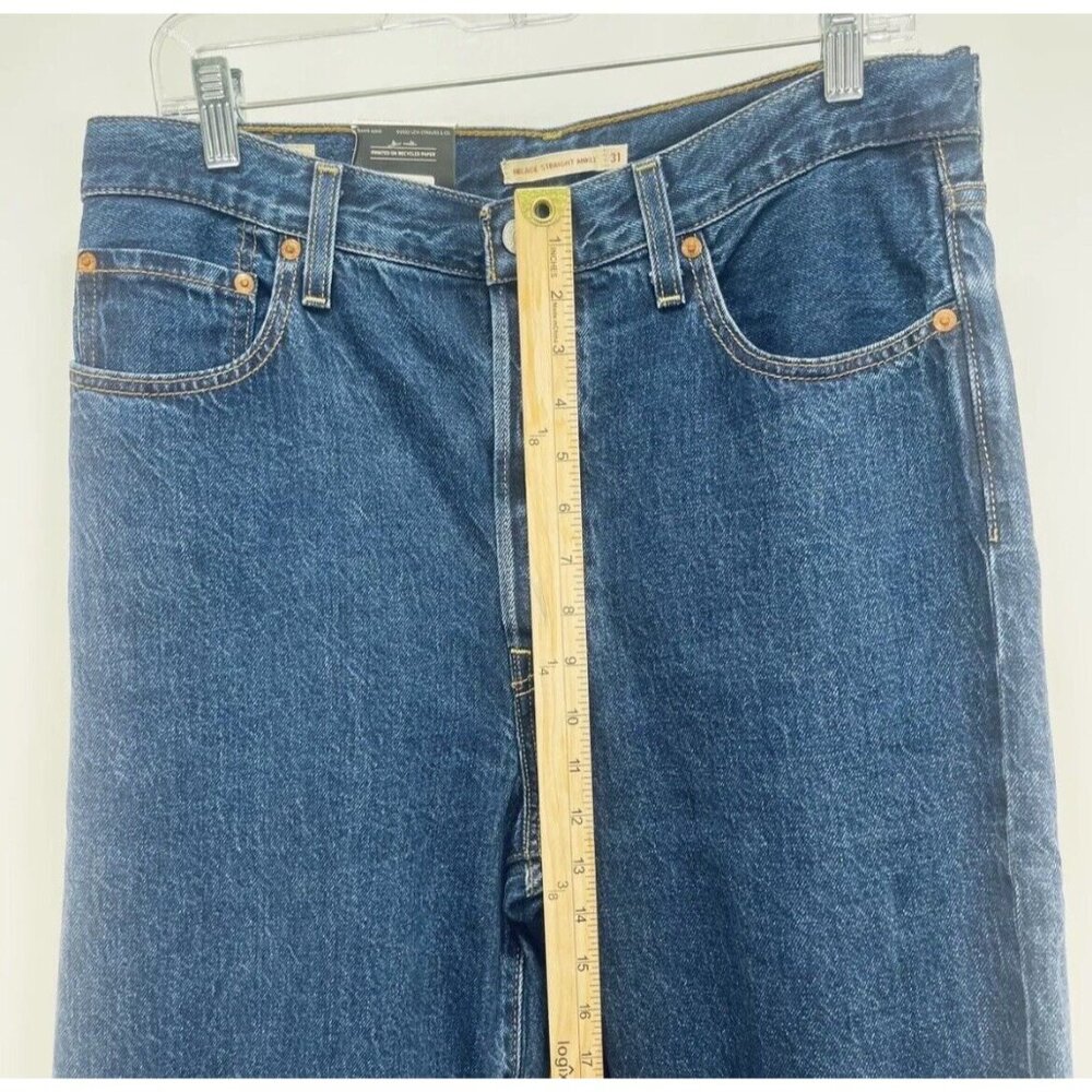 Levi’s Jeans Women’s 31x27 Ribcage Straight Leg Ankle Super High Rise Blue New - Picture 4 of 12